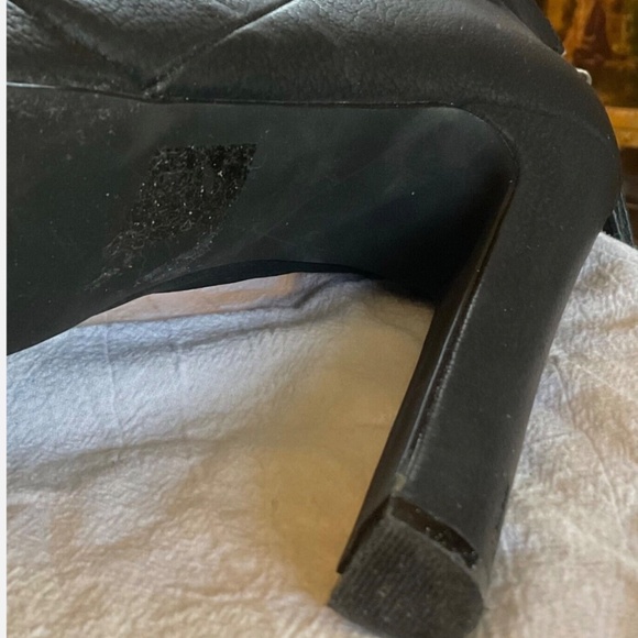 Victoria's Secret Colin Stuart Black Stiletto Platform Ankle Boots 8.5 with Box - Picture 7 of 7